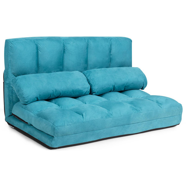 Ebern Designs Namirah Twin 44.5'' Vegan Leather Cushion Back Futon And